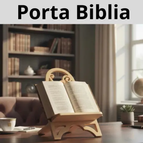 Porta Biblia E Livro Trabalhado Arabesco Em Mdf 9mm Cru 30x20