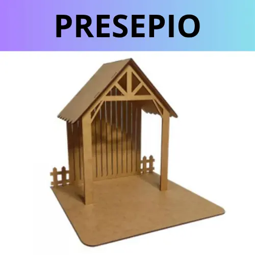 Casa para Presépio P, M,G casinha  feito em Mdf cores cru