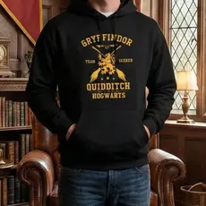 Moletom Grifinória Harry Potter Blusa de Frio Canguru Com Capuz