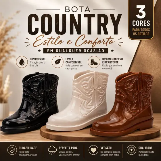 Bota Texana Infantil Menina Confortável Vários Modelos Criança Feminina Promoção Lançamento