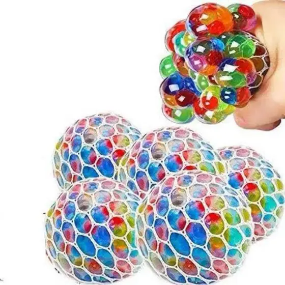 4 Bola Squish Antes Stress coloridas fisioterapia e diversão