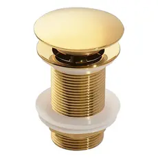 Válvula 1/4 Ralo Click Up Inteligente Em Metal Inox Para Banheiro Feda Cheiro Lavabo/Pia
