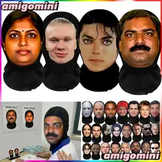 Máscara Facial Engraçada 3D Balaclava Ronaldo Messi Mr Bean Jason Statham Criativo Cosplay Máscaras Faciais Completas Ho