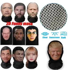 Máscaras Faciais 3D Realistas Para Homens E Mulheres Máscara De Cosplay Rosto Cheio Hip Hop Balaclava Capuz Chapéu Chape