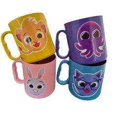 Kit Canecas Personalizadas adesivadas para festas lembrancinhas de aniversário bolofofo