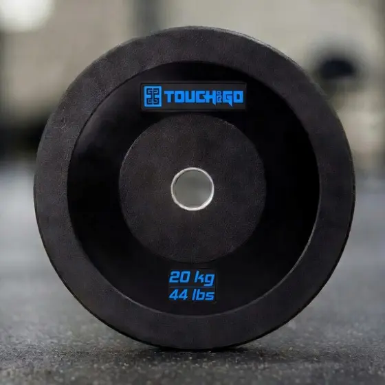 Anilha Profissional Olímpica Emborrachada 20kg Peso Academia Touch and Go -  (1 Unidade)