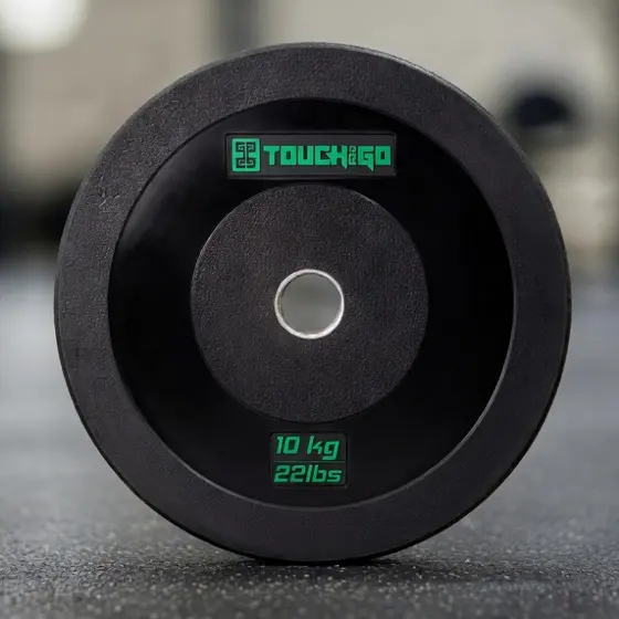 Anilha Olímpica Emborrachada Touch and Go 10kg Peso Profissional Crossfit -  (1 Unidade)