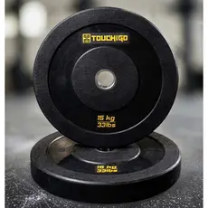 Kit 2 Anilhas de 15KG ( 30Kg total) Bumper Crossfit Touch And Go