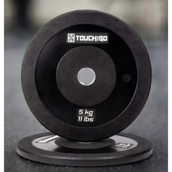 Kit 2 Anilhas 5kg (10kg) Emborrachada Bumper Crossfit Touch And Go