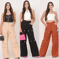 CALÇA FEMININO CARGO NOVO MODELO EM TENDENCIA
