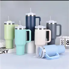 Caneca Copo Térmica Inox 1200Ml Garrafa Térmica Inoxidável com tampa canudo