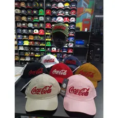 bone chapeu fitao regulagem SnapBack aba curva coca cola