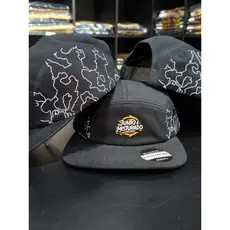 Boné Five Panel Junto e Misturado Original Regulagem Strapback Fitão Moda Skatista