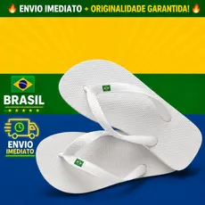 Havaiana com bandeirinha do Brasil  Conforto e estilo para todas as idades.