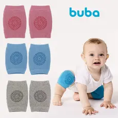 1 Kit com 2 Joelheiras Para Bebê Engatinhar Antiderrapante Buba Protetor para Joelho Infantil + Mimo da Loja