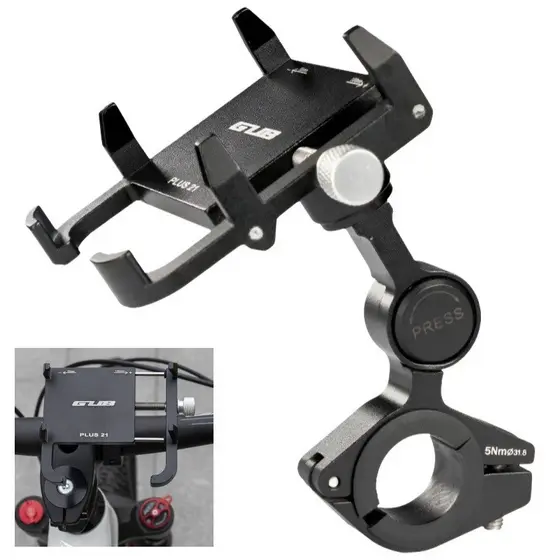Suporte de Celular GUB PLUS21 | Bicicleta, Moto e Patinete Elétrico