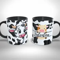 Caneca Personalizada com Nome Vaquinha Fofa Vaca Presente