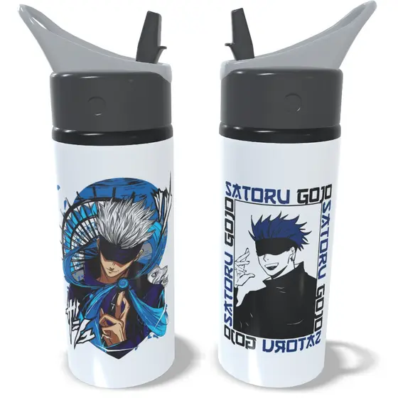 Garrafa Squeeze Jujutsu Kaisen Personalizada Alumínio Infantil Escolar