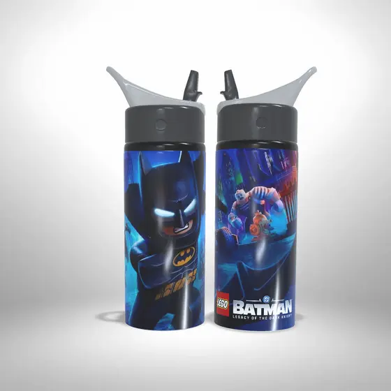 Garrafa Squeeze Personalizado Lego Batman Legacy of the Dark Knight