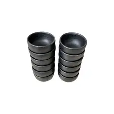 kit 10 cambucas de barro 500ml cada