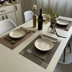 KIT 4 e 6 Jogo Americano Sousplat Mesa Posta Jantar Contém Jogo de Mesa Design