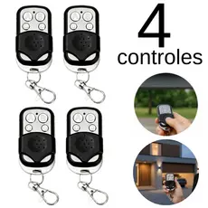 Controle Remoto Universal Portao Automático Garagem 433Mhz Elétrico Eletronico 4 Botões Residencial