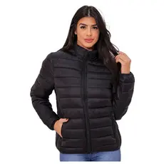 Jaqueta Puffer Feminina Bobojaco Casaco Gominho Nylon Impermeável Quentinha