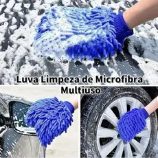 Kit 2 Luvas Limpeza Car Wash Motocicleta Car Microfiber Pano