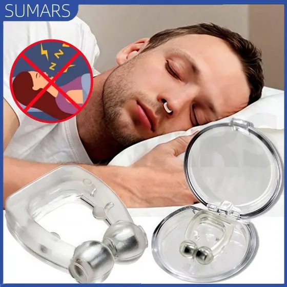 Kit 4/8 Dispositivos Anti Ronco Clips Dilatador Nasais Magnéticos Melhora Sono Respiração Noites Sono