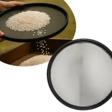 Peneira Arroz 55cm Aro Plástico Arame Galvanizado