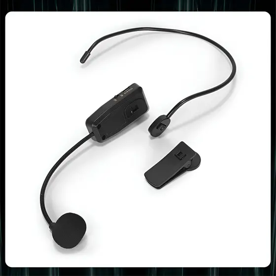 Megafone com Microfone Sem Fio–Amplificador de Voz Portátil