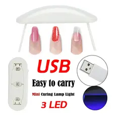 Mini Lâmpada UV LED USB para Unhas em Gel