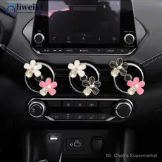 Conjunto de 3 peças de clipes de perfume para saídas de ar condicionado de carro, aromatizador de ar em formato de marga