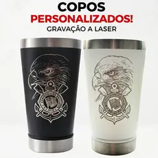 Copo de Time Térmico Personalizado Corinthians 473ml Gaviões