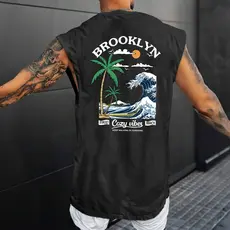 CAMISETA REGATA OVERSIZED STREETWEAR BROOKLYN SPORT CORES NOVAS LANÇAMENTO