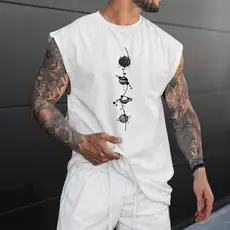Regata Oversized Camiseta Cavada Estampada Camisa Estilo Machão Academia Trieno Dia a Dia