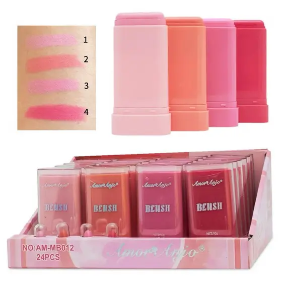 Blush em Bastão à Prova D'Agua Cor 01 a 04 - Amor Anjo
