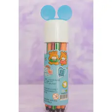Kit 12 Canetas Hidrográficas Coloridas Laváveis Para Crianças Escolar Papelaria