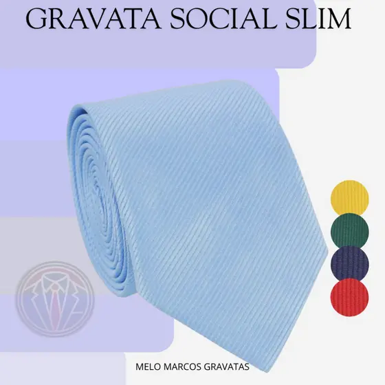Gravata Lisa Slim Premium Social Varias Cores Para Padrinho Noivo Casamento