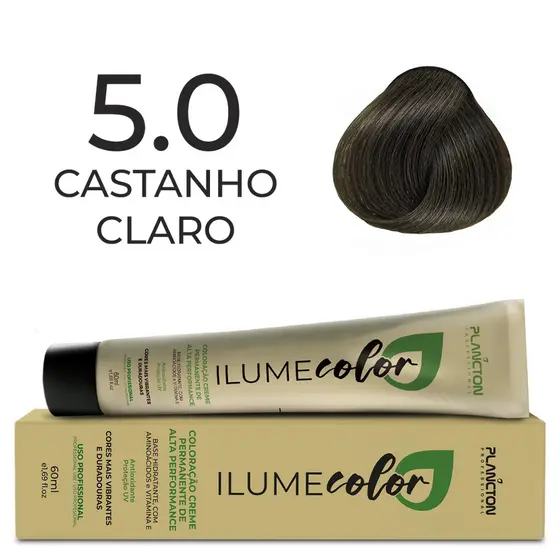 ILUME COLOR PLANCTON COLORAÇÃO - 5.0 CASTANHO CLARO - 60ml