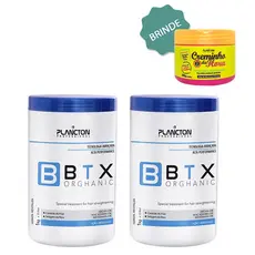 2 Btx Orghanic 1kg + BRINDE: 1 Creminho da Hora 300g - Plancton Professional