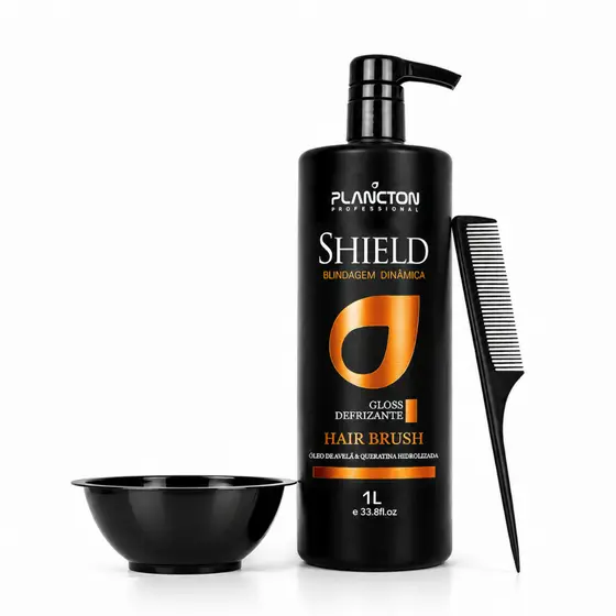 Shield -  Gloss Defrizante Plancton + Kit Aplicador Grátis