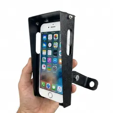 SLIM  Suporte Celular Moto  - 100% AÇO  - Antifurto - Proteção Sol