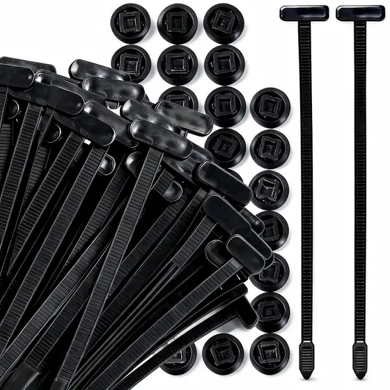 Kit Enforca Gato Abraçadeira de Nylon Presilhas Automotivas Fivela Nylon Fita Auto Travante para Uso Universal