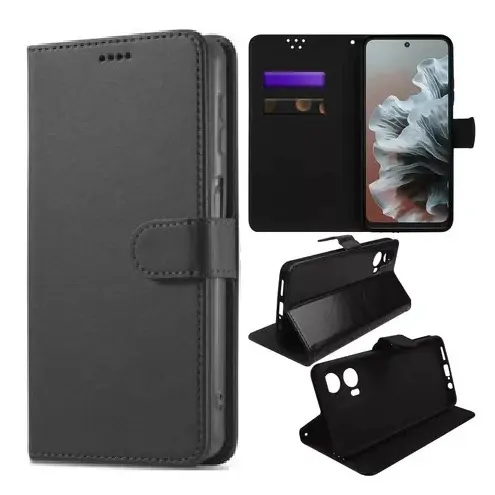 Capa Carteira Flip para Motorola Moto G35 5G – Couro PU com Suporte e Porta Cartões