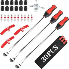 Conjunto De Ferramentas De Troca De Pneus Profissional Desmontagem Kit , Rim Protector, Valve Tool, Valve Cover and Core