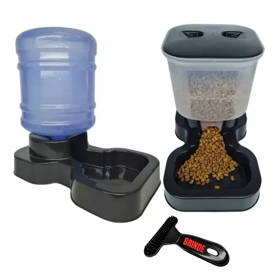 Kit Bebedouro 10 Litros E Comedourto 8 Litros Pet Porte Grande