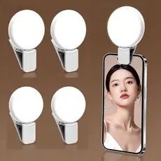 Anel Selfie Luz De Preenchimento Recarregável Bonito LED Ao Vivo Tirar Foto Flash Luzes Para Câmera Telefone