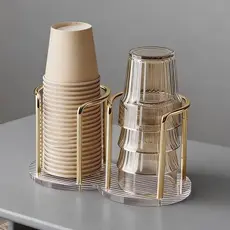 suporte para copos bandeja acrilico organizador cozinha escorredor de talheres Para mesa de jantar/mesa de centro