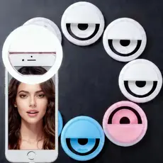 Anel Luminoso Para Celular Flash Selfie Mini Ring Light Clipe Anel Luz Pra Selfie Ring Light Flash Celular Universal